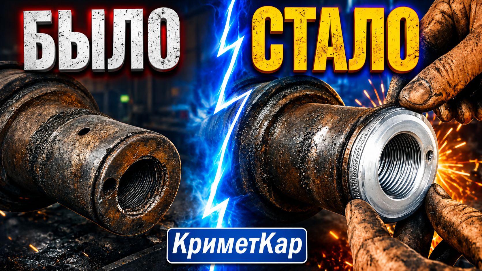 У этого прицепа вырвало резьбу крепления ступицы