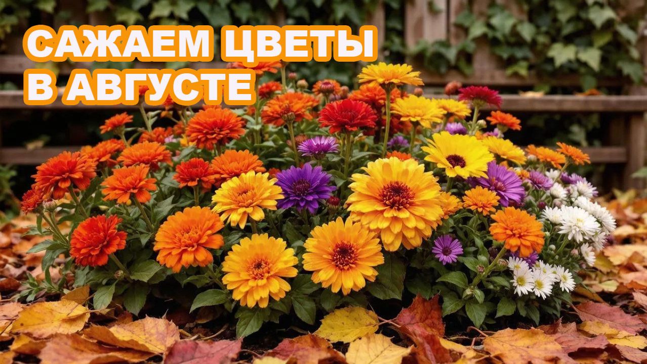 Эти цветы сажаем в августе.