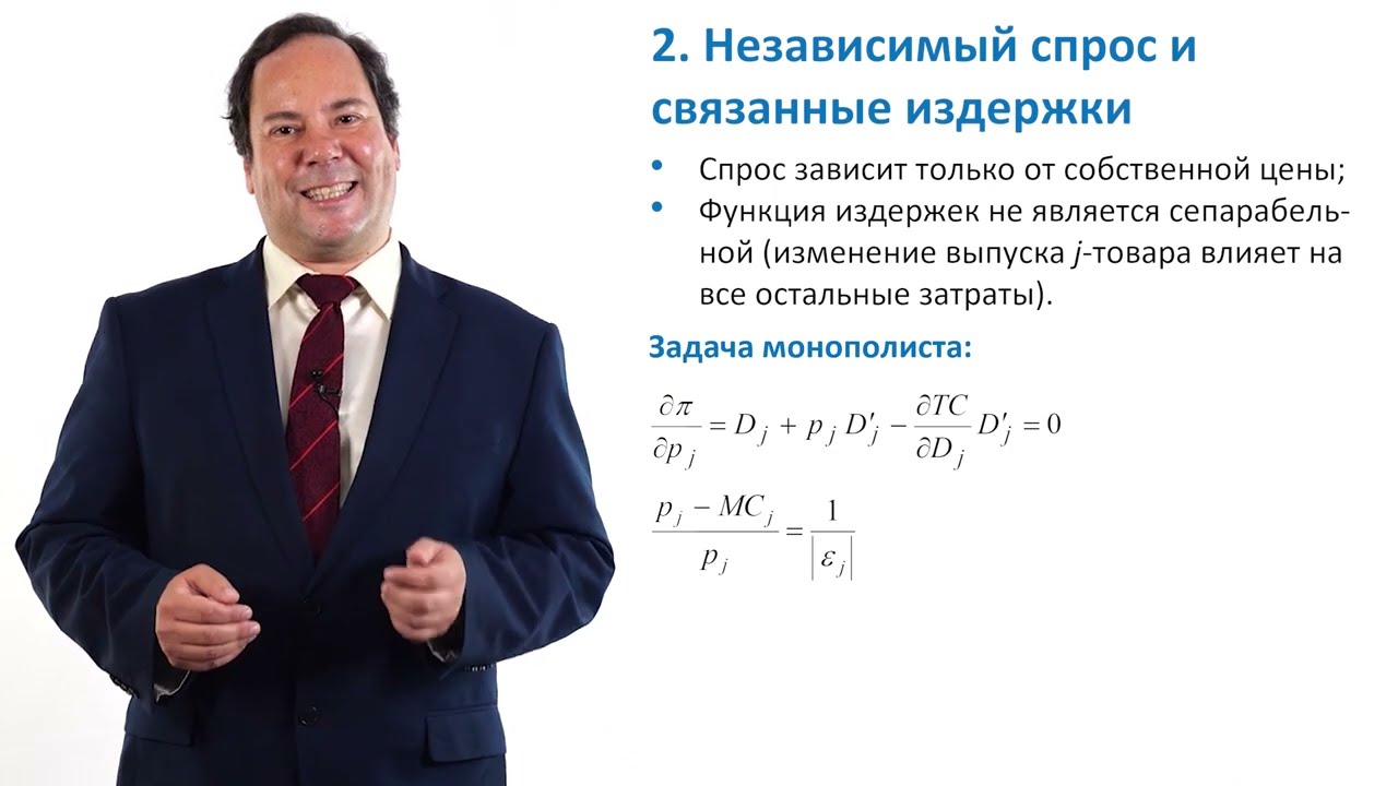 5.1.2. Многопродуктовая монополия: независимый спрос