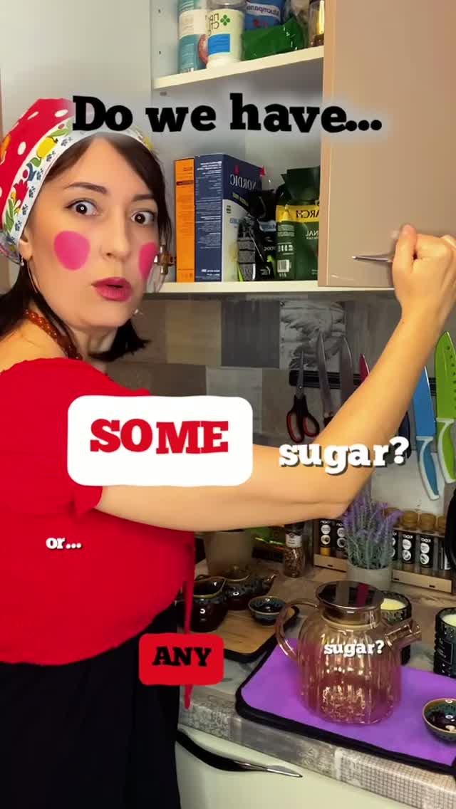 Do we have some sugar or ANY?   Паника на кухне!