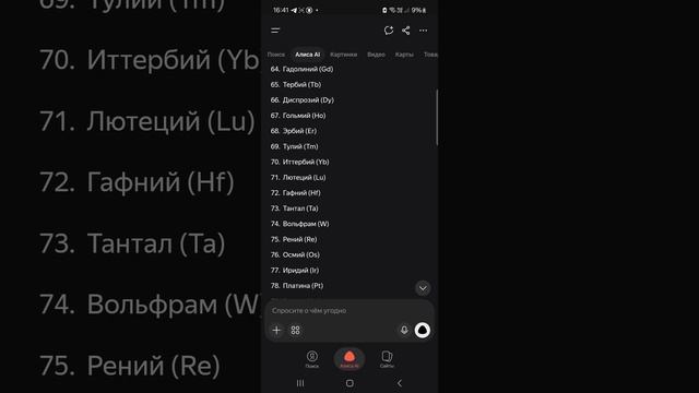 все виды атомов