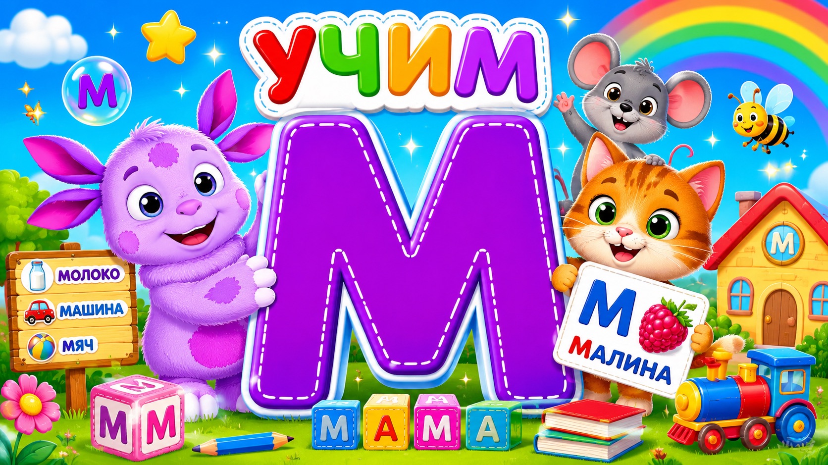 УЧИМ БУКВУ М🥰СЛОГИ😆ДЕТЯМ👋#детям #развитие #буквы