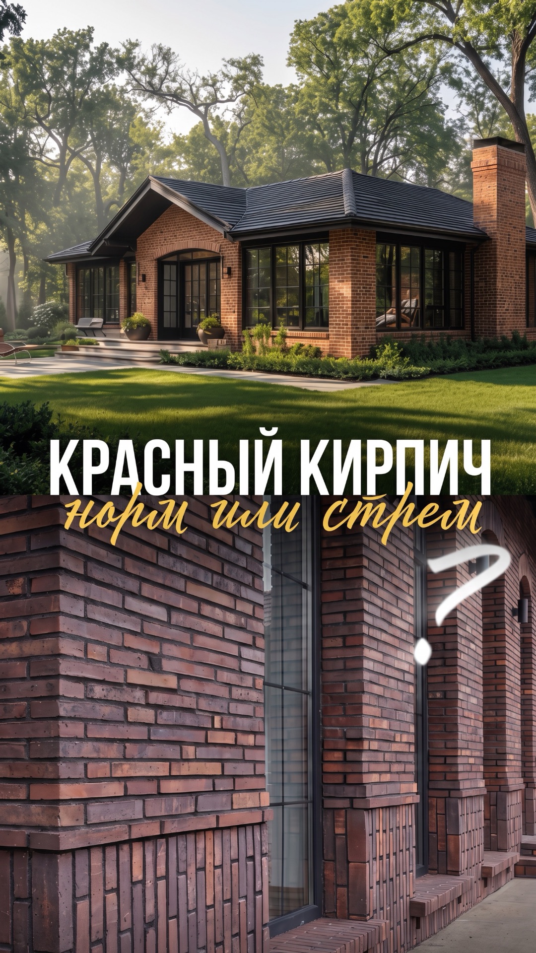 Кирпичный дом - это норм или уже стрем?