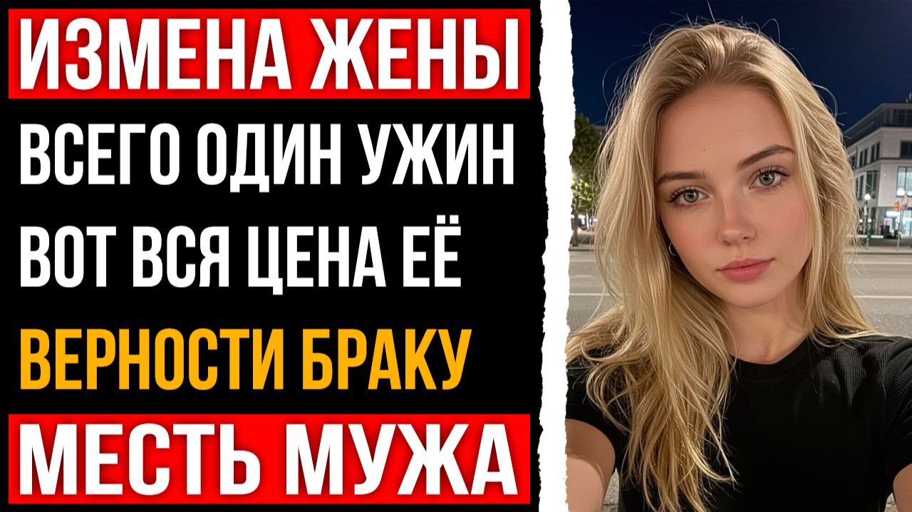 Измена жены - Всего один ужин вот вся цена её верности браку