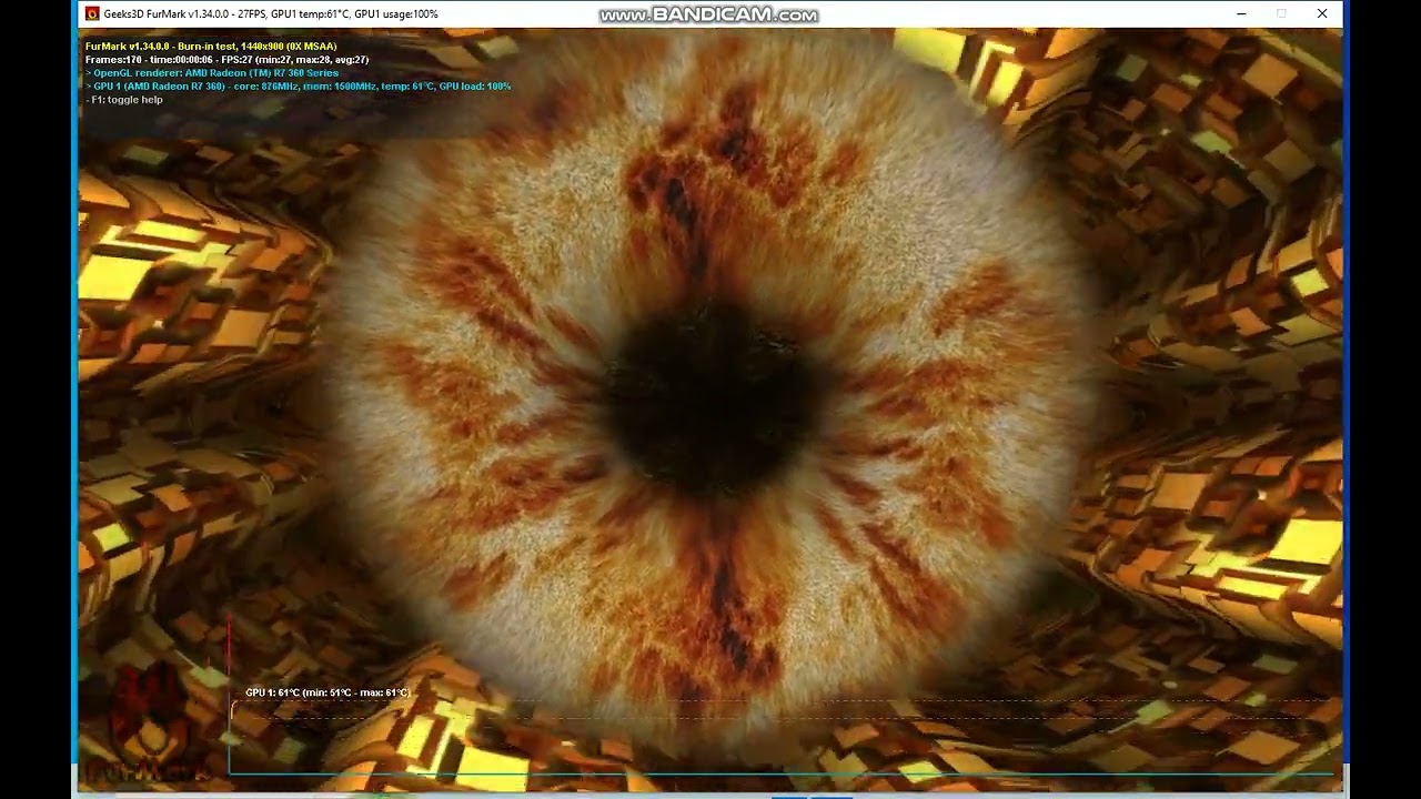 Bandicam FX6300, Radeon R7 360 Mini