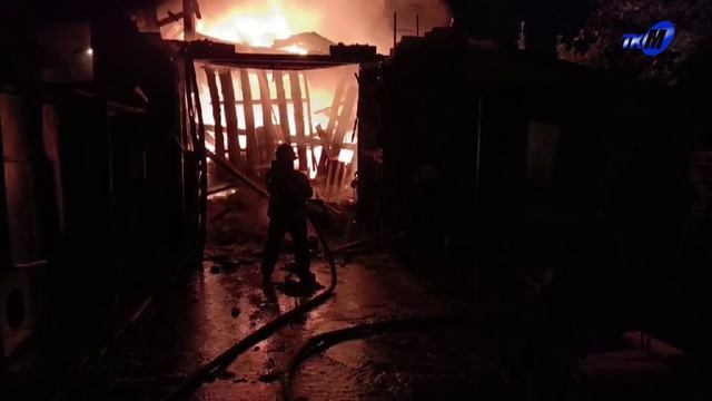 Молния стала причиной пожара в деревне Лучежевичи