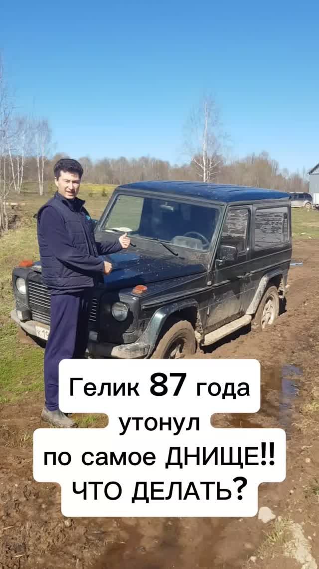 Гелик 1987 года утонул по самое небалуйся. Что предлагаете делать?