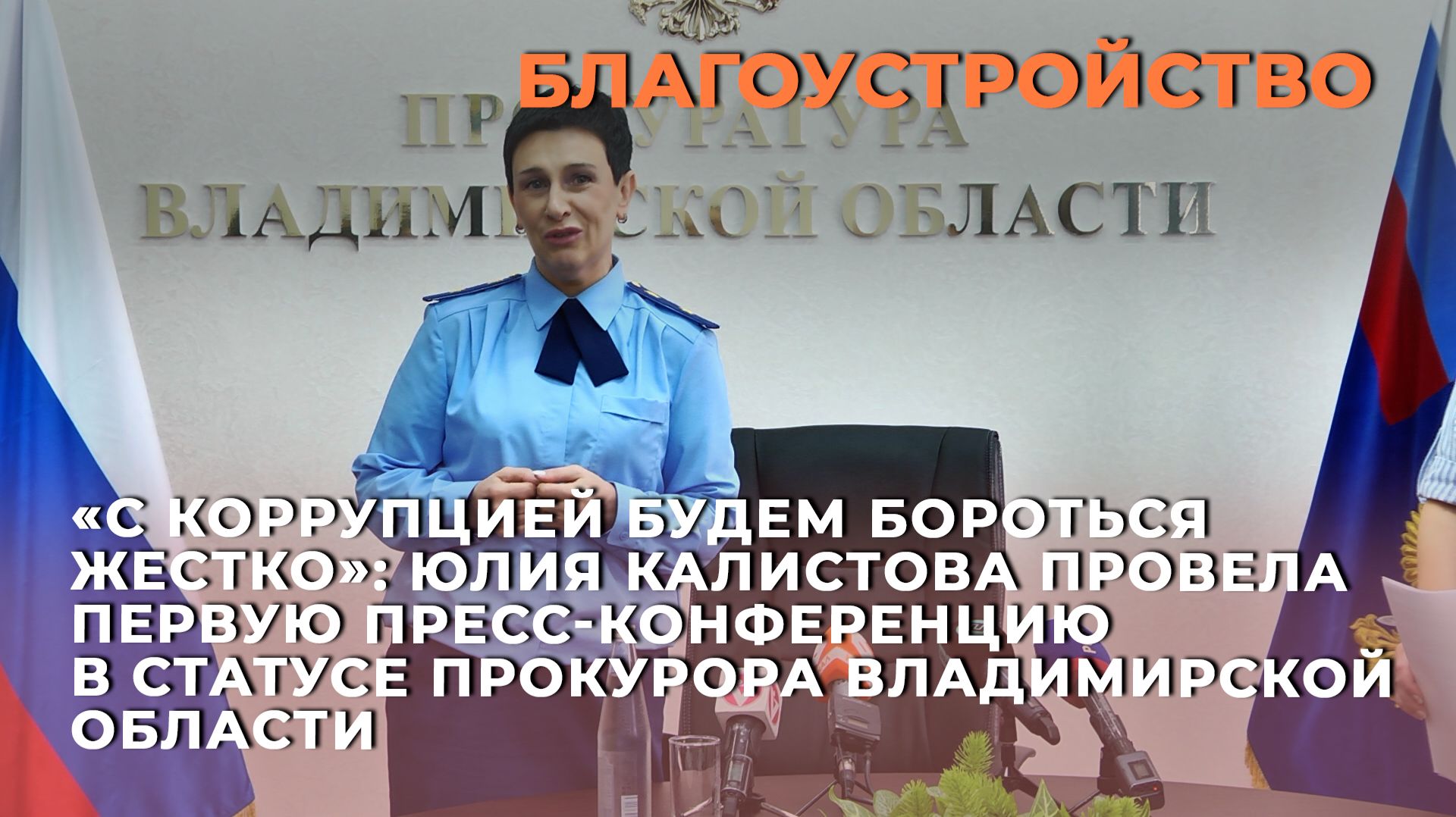 Юлия Калистова провела первую пресс-конференцию в статусе прокурора Владимирской области
