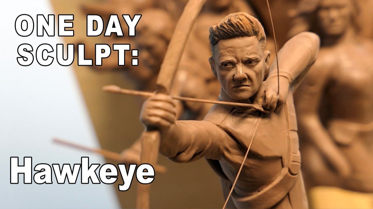 One Day Sculpt Hawkeye - Timelapse