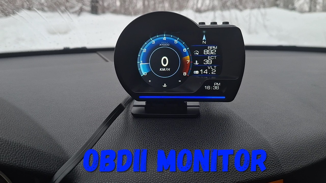 OBDII OBD2 Monitor. Распаковка и включение.