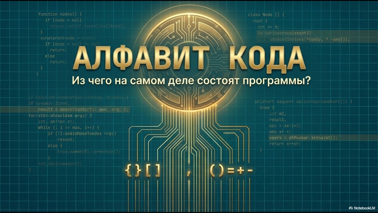Алфавит кода  Из чего на самом деле состоят программы?
