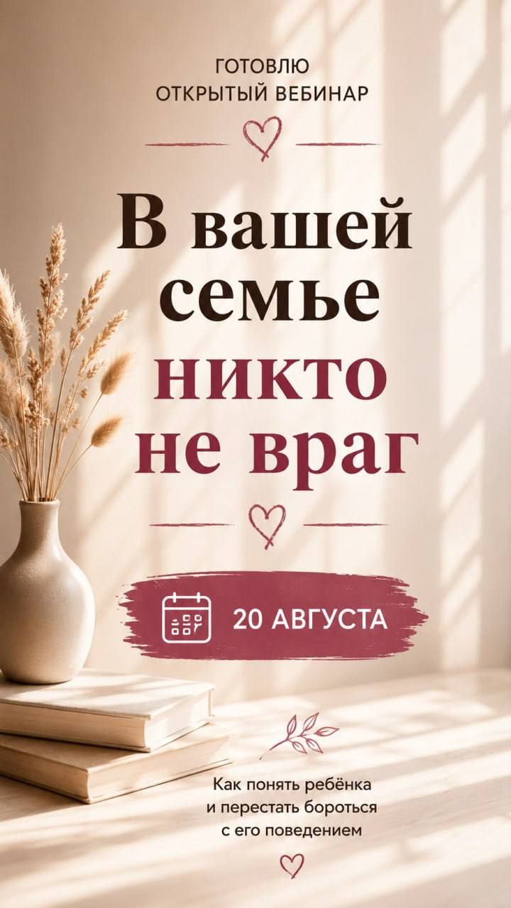 В вашей семье никто вам не враг.