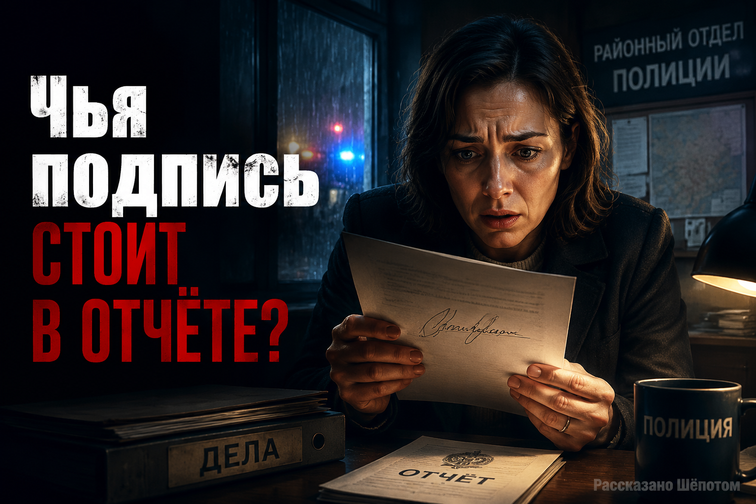 Подпись в отчёте, которой я не ставила