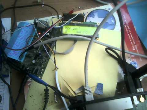 Arduino (atmega128) + Lcd 16x2  + Dalas 18b20 + диод + Dir-320 + UART !