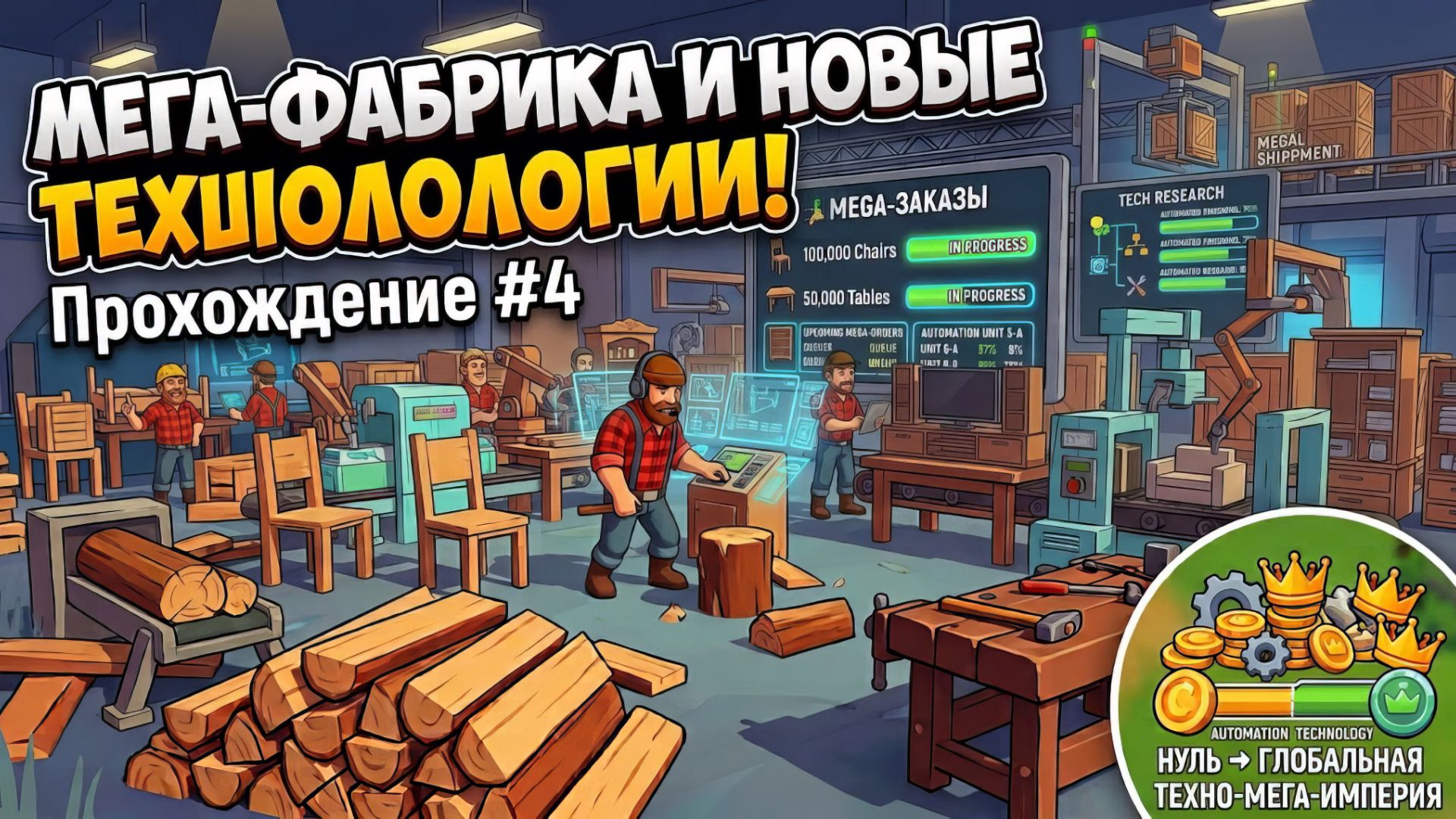 МЕГА-ФАБРИКА И НОВЫЕ ТЕХНОЛОГИИ! Chop Chop Inc. — Прохождение #4