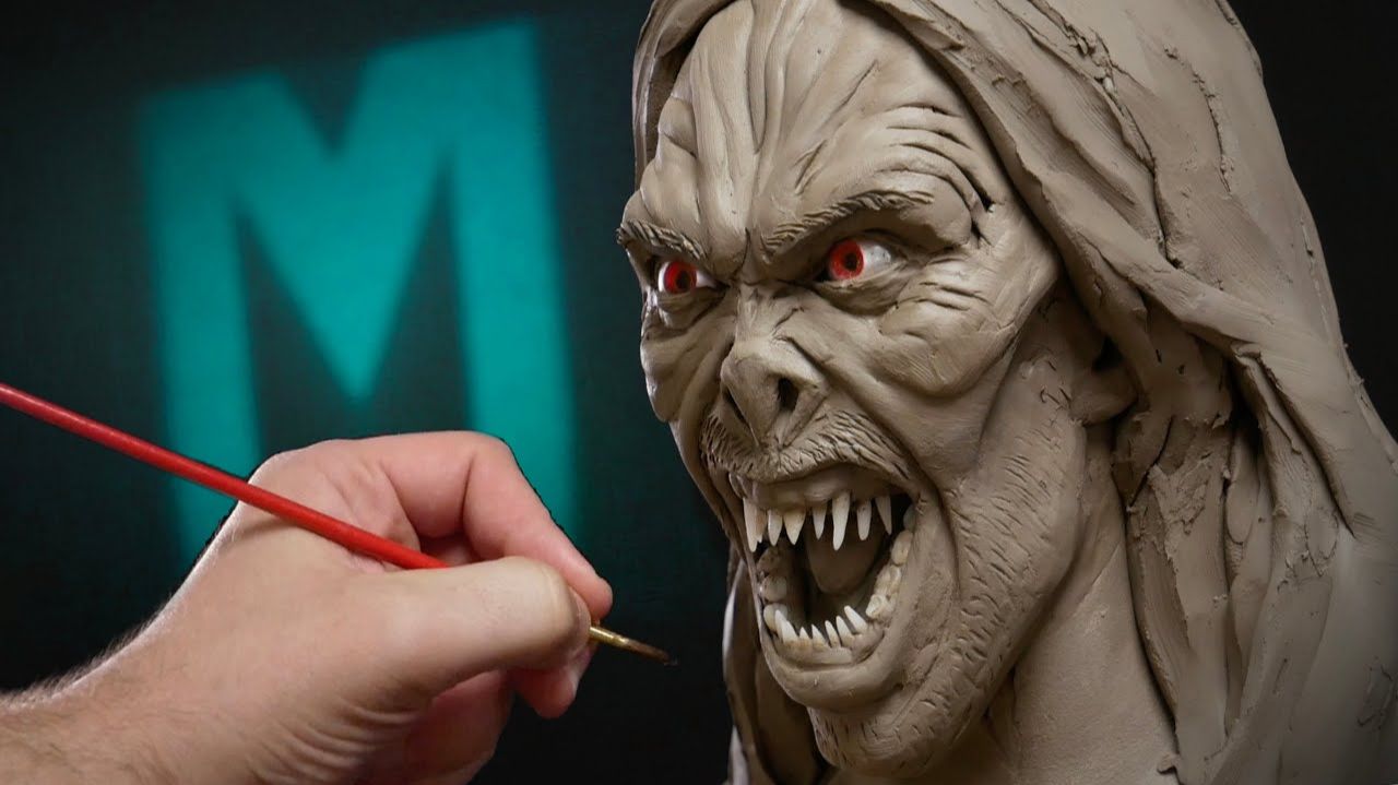 Sculpting Morbius While Watching 'Morbius' - Speed Sculpting Challenge