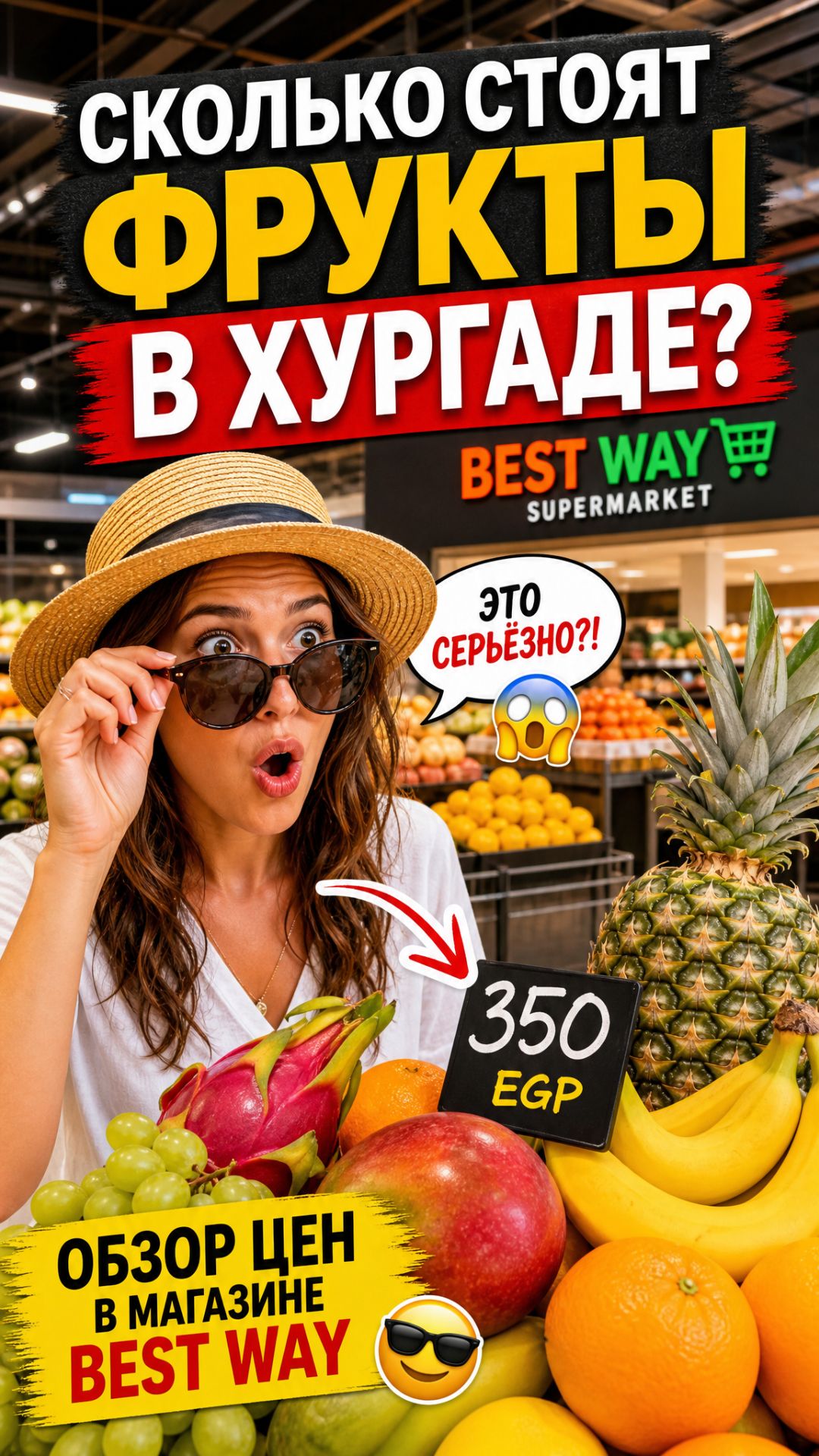 Best Way в Хургаде: считаем, сколько стоит килограмм манго, апельсинов и других фруктов