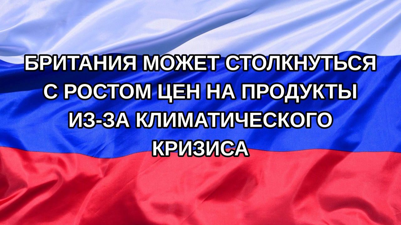 Н. РФ Британия может столкнуться с ростом цен на продукты из-за климатического кризиса