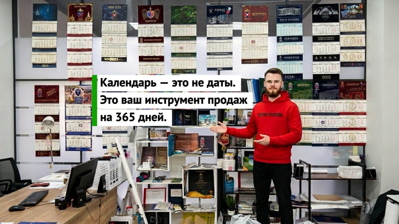 Календарь это не даты. Это инструмент продаж на 365 дней. Каждый день он напоминает клиентам о вас!