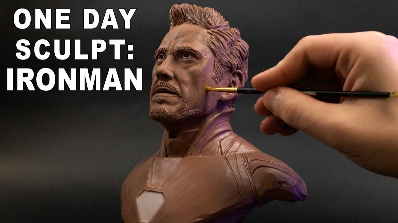 One Day Sculpt Iron Man Tony Stark - Timelapse