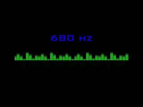  680 hz Pure Tone Frequency NO Music  For Meditation Testing. Black Screen