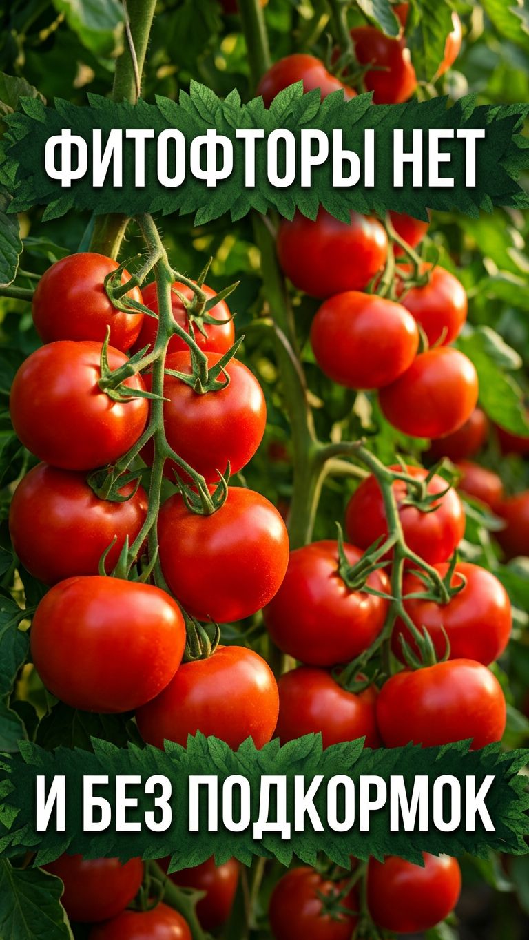 🍅 Этот томат НЕ БОЛЕЕТ фитофторой БЕЗ подкормок и опрыскиваний. Самый быстрый томат на вашей грядке
