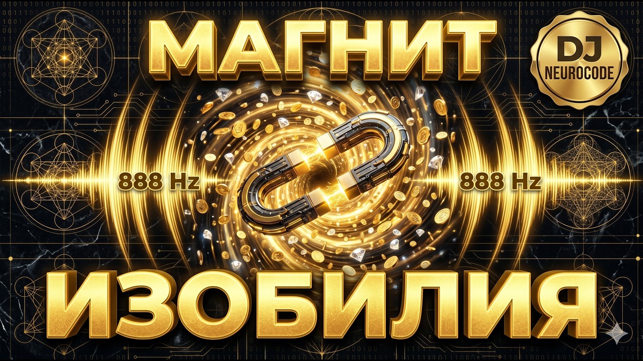МАГНИТ ИЗОБИЛИЯ | Аудио-протокол на привлечение ресурсов и успеха (888 Гц) | DJ NeuroCode