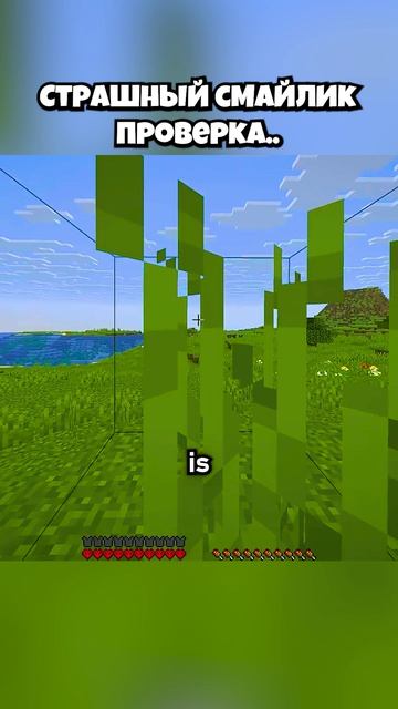 Страшный Смайлик Реален😭⁉️ #shorts #шортс #майнкрафт #minecraft #житель #база #мем