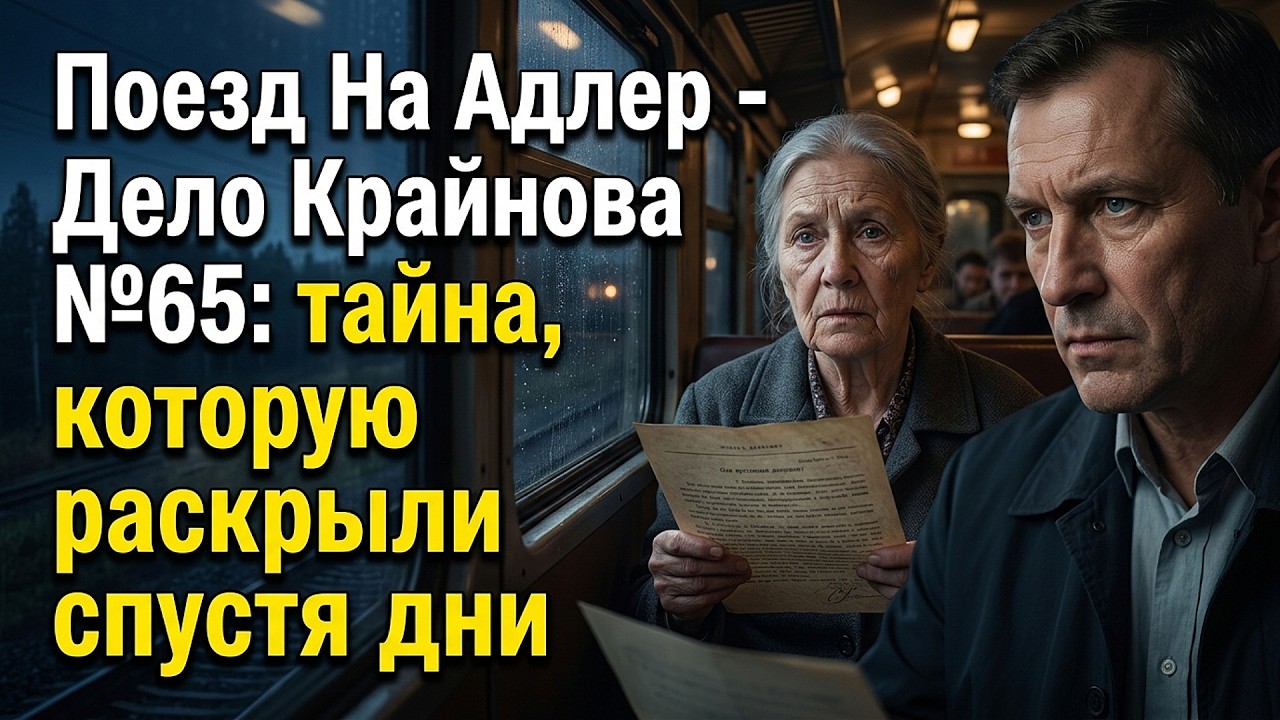 Поезд На Адлер - Дело Крайнова №65: тайна, которую раскрыли спустя дни