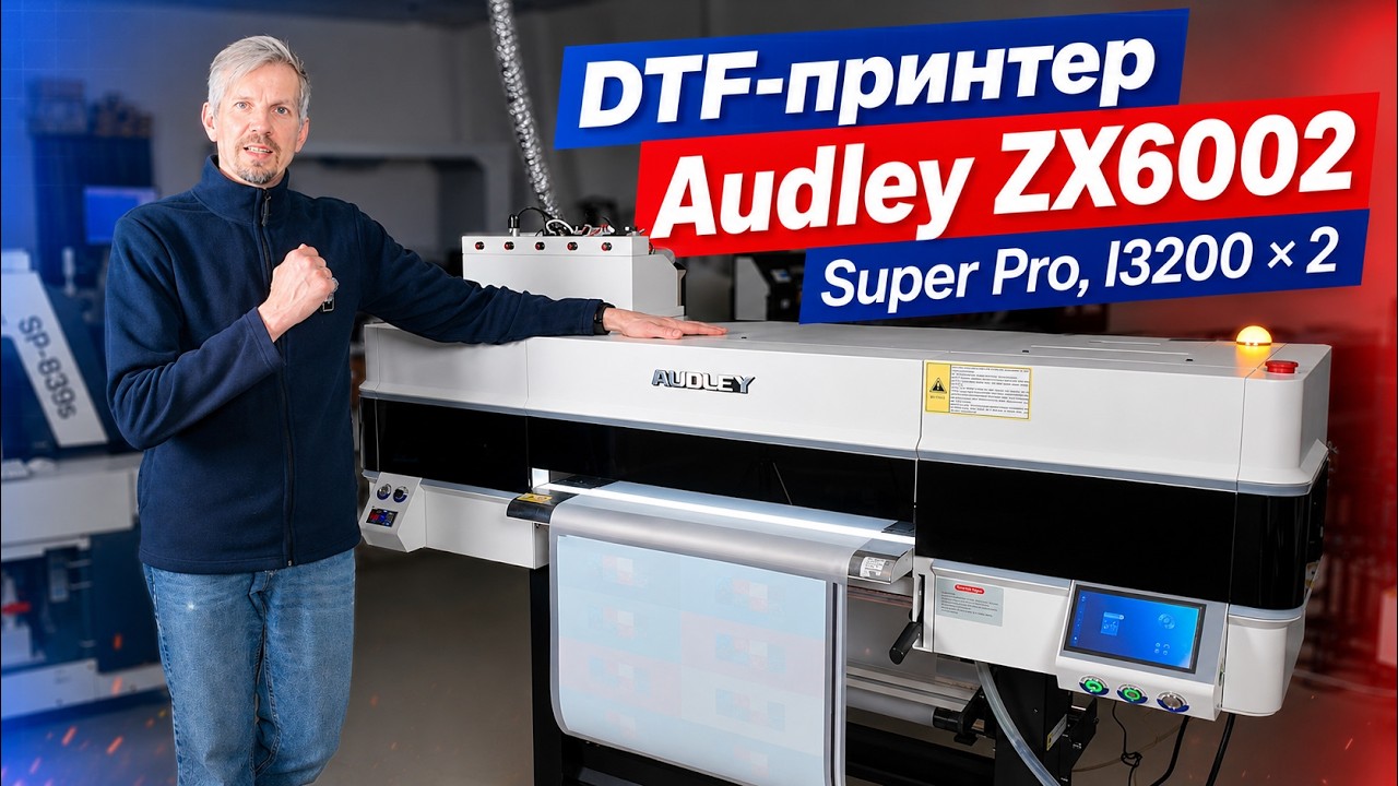 Обзор DTF-принтера ZX6002 Super Pro: встроенный компьютер, 2 головы Epson и печать до 8 м²/ч