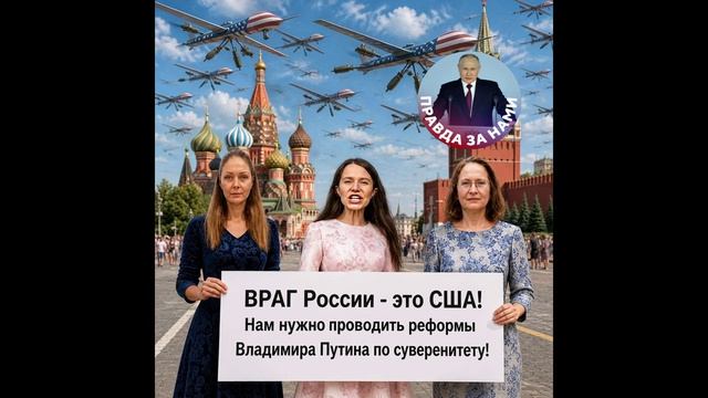 ВРАГ России - это США! Нам нужно проводить реформы Владимира Путина по суверенитету!