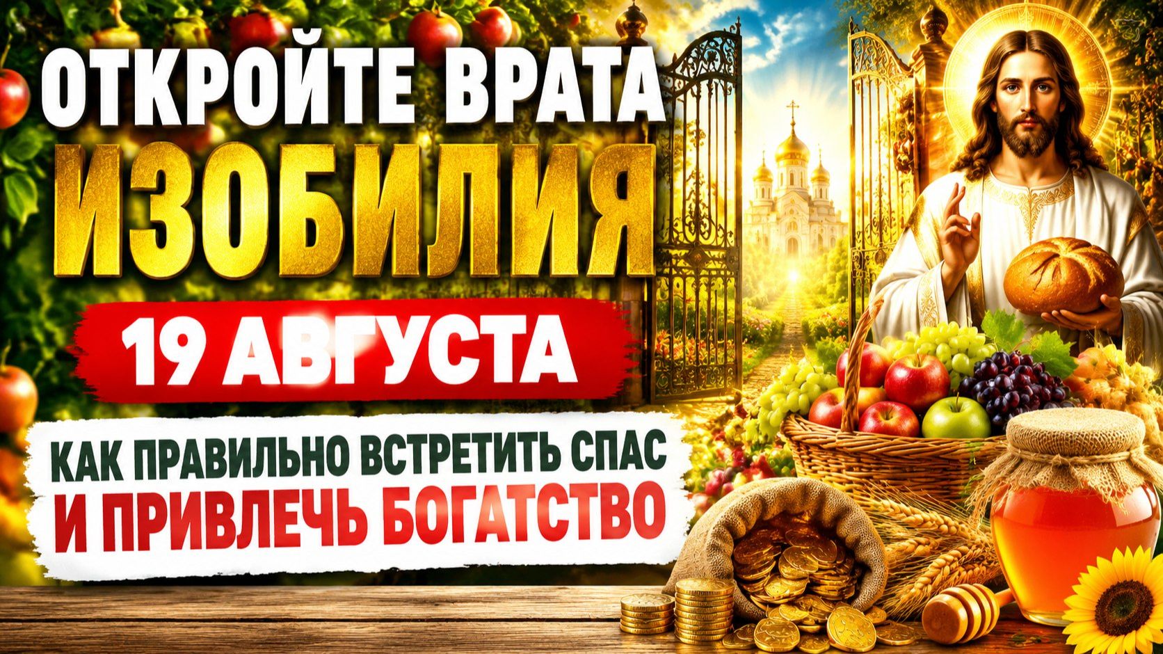 Откройте врата изобилия 19 августа.