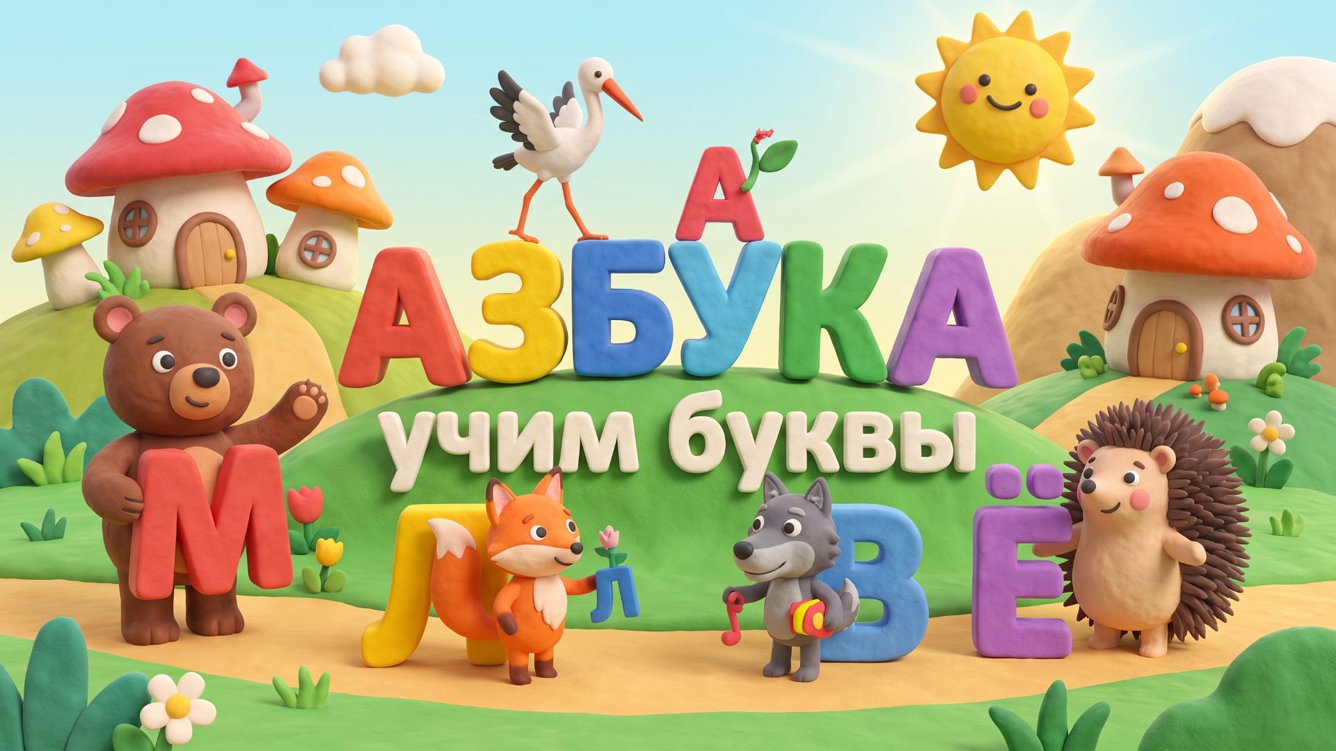 Учимся читать буквы - как научить читать ркбенка-Мультик для детей