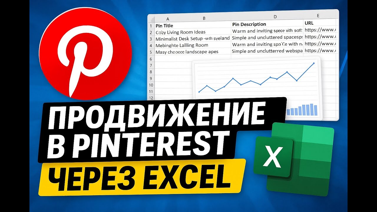 📌 Продвижение в Pinterest через Excel | Пошаговая загрузка пинов и анализ результатов