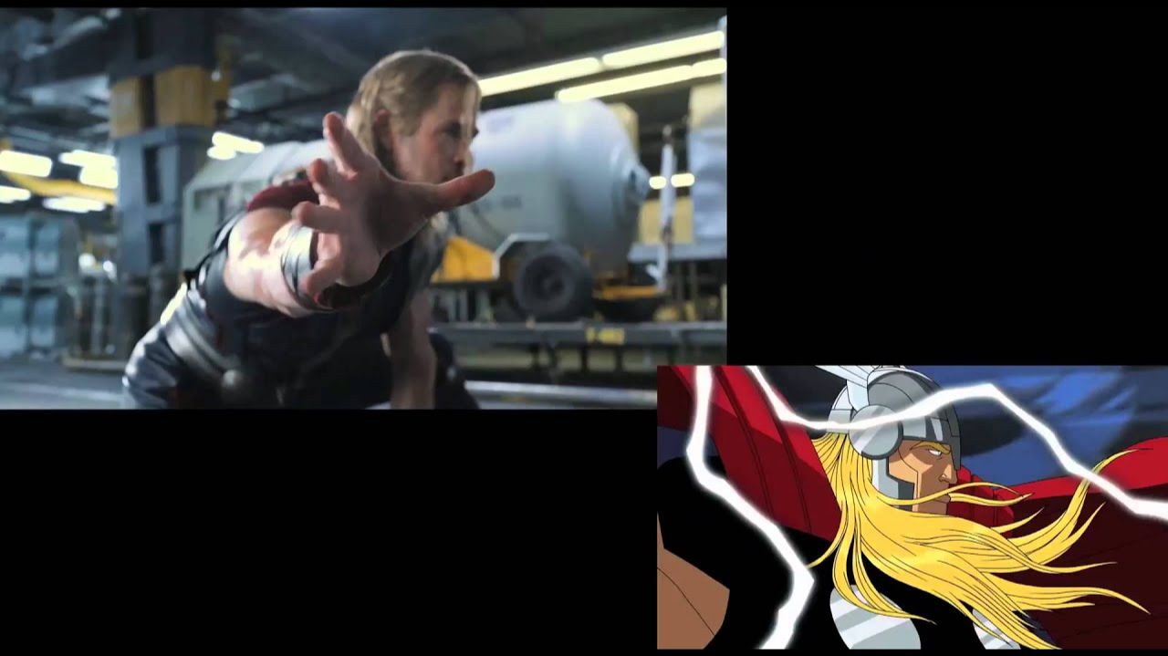 Avengers Earth's Mightiest Heroes Trailer Mash-up Comparison