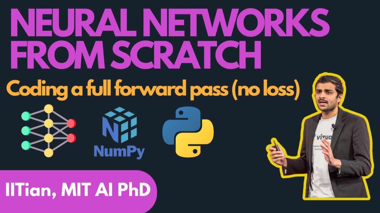 7) Lecture 7 - Coding One Neural Network Forward Pass In Python (no Loss)