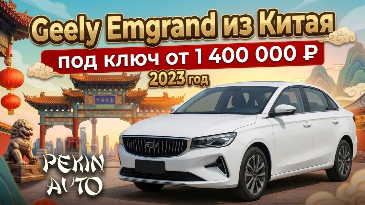 Обзор Geely Emgrand 2023 из Китая 127 л.с.