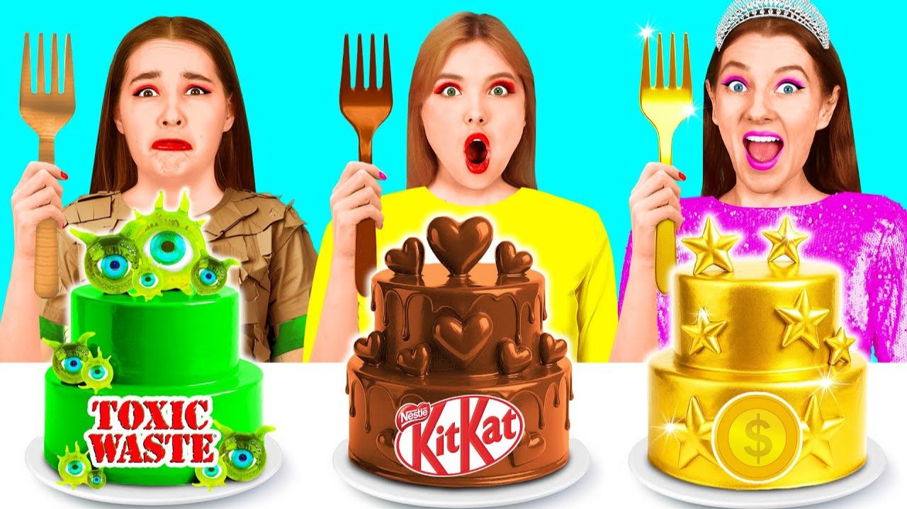 Бедная vs Богатая vs Ультра Богатая еда Челлендж  Забавные Лайфхаки с Едой от Fun Challenge