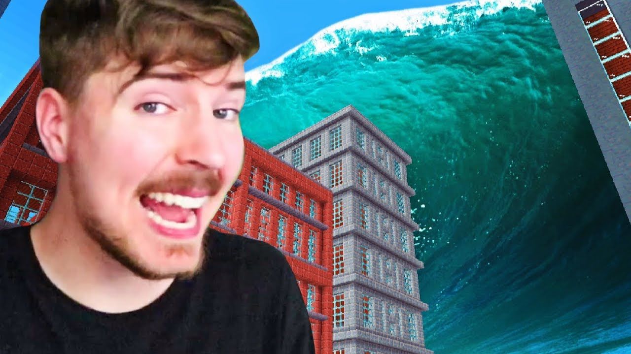 [MrBeast Gaming На Русском] - Сможешь ли ты выжить в Гигантском Цунами