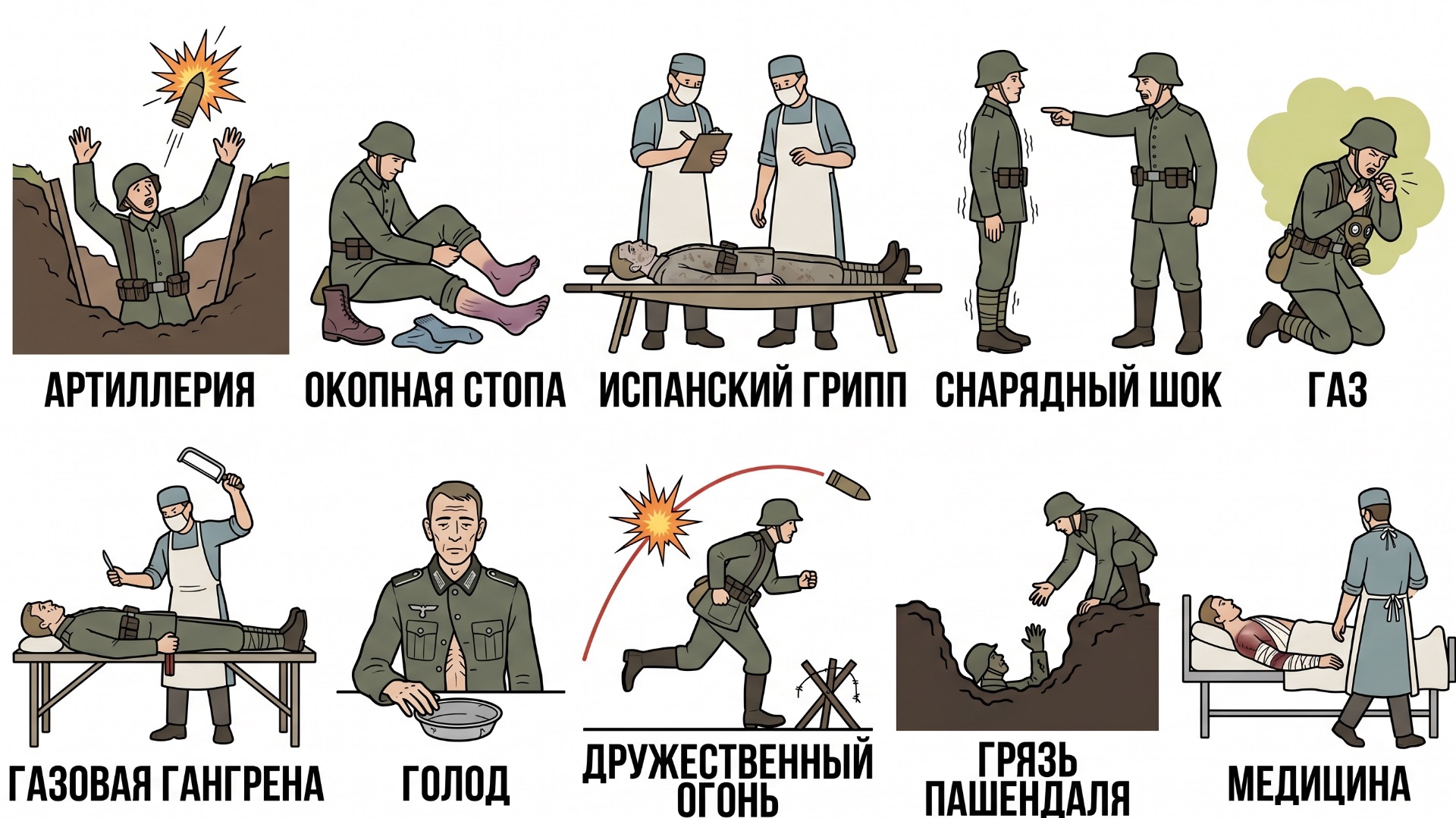 Как на самом деле погибали в Первую мировую
