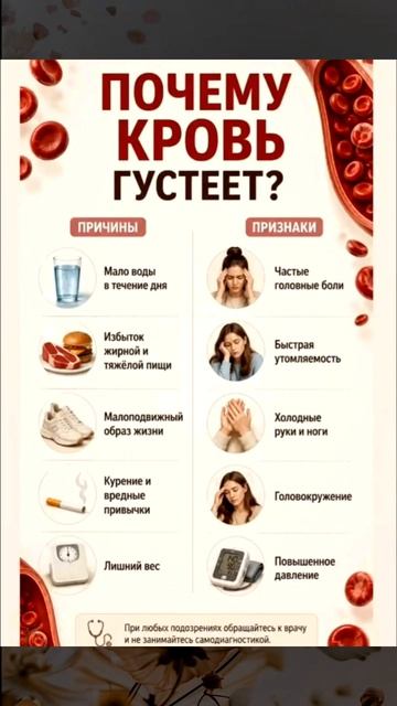 Почему кровь густеет