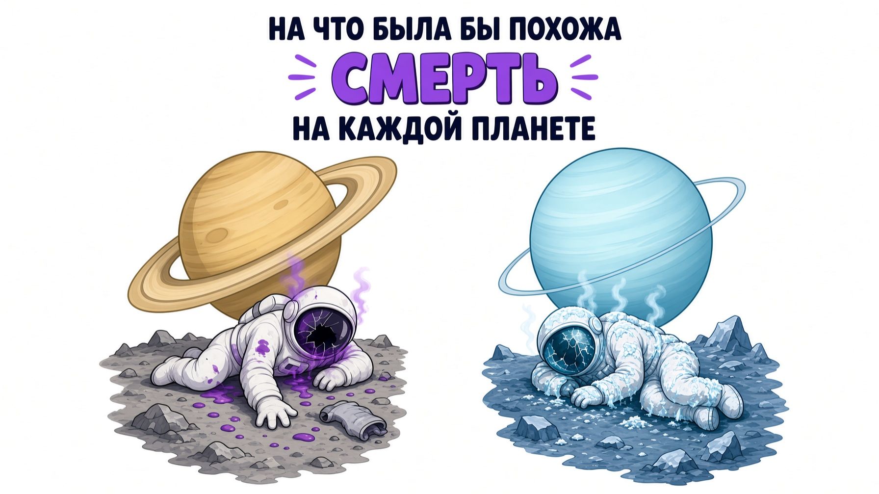 На что была бы похожа смерть на каждой планете