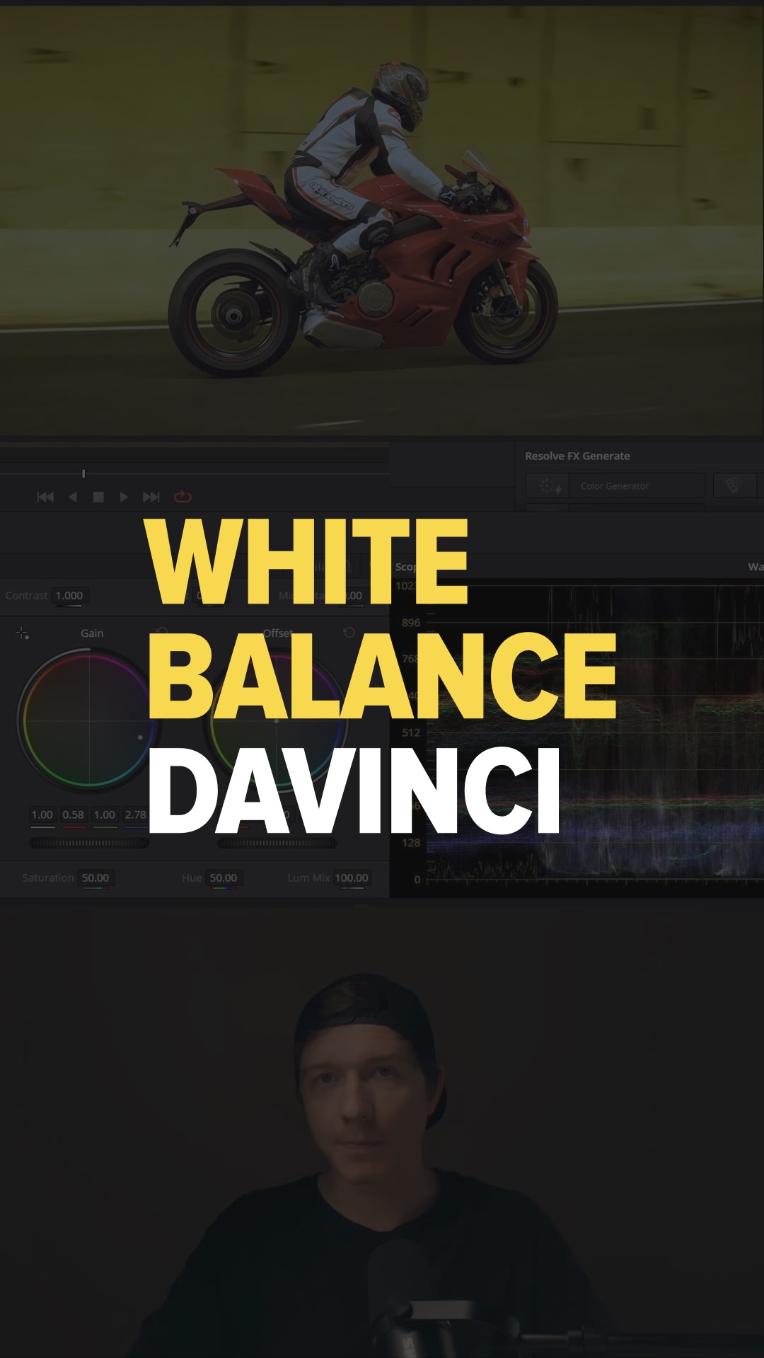 WHITE BALANCE DAVINCI