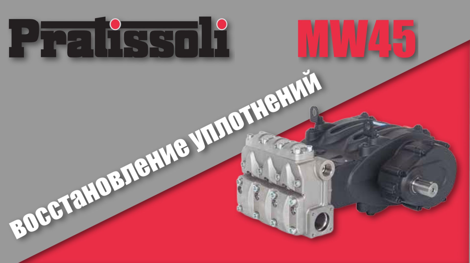 Ремонт насоса высокого давления Pratissoli MW45