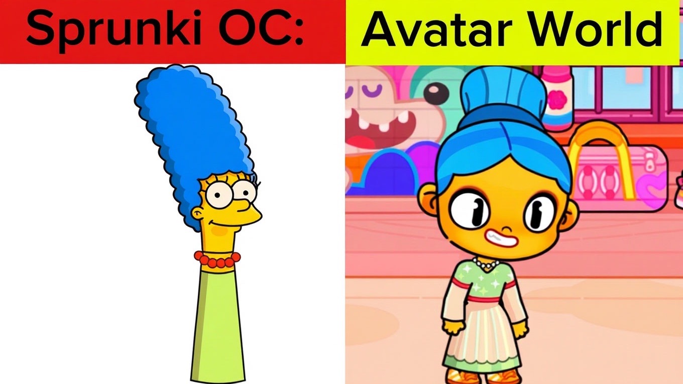 Мой Спрунки OC: Мардж Симпсон против Manipulity в Avatar World 😱
