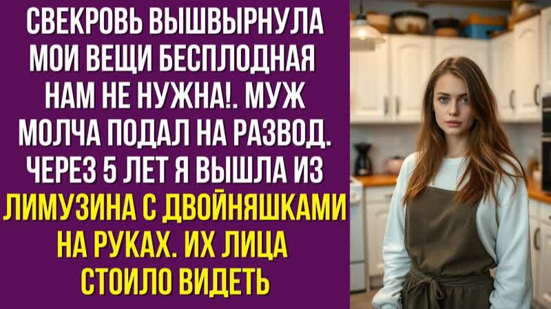 Свекровь вышвырнула мои вещи. Бесплодная нам не нужна!». Муж молча подал на развод
