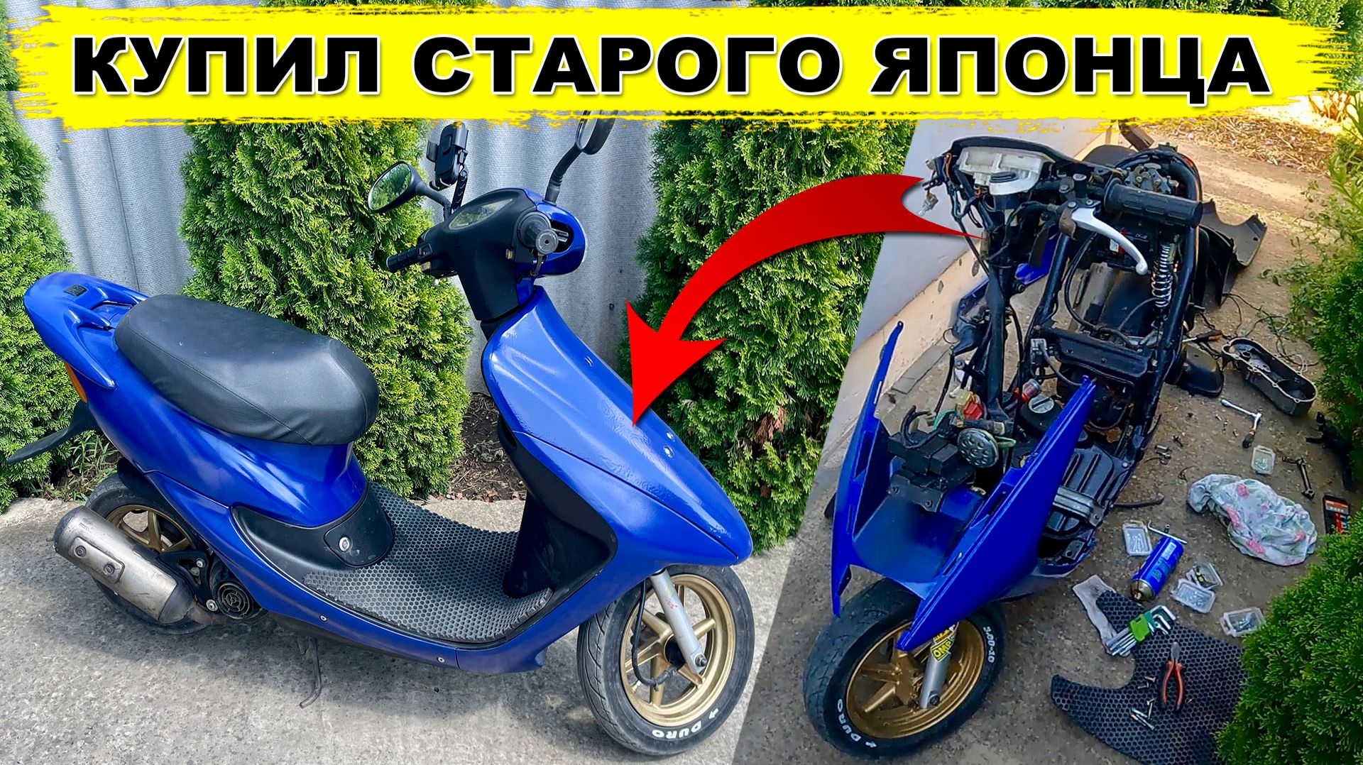 Купил старого японца Honda Dio AF34