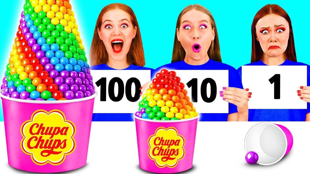 100 Слоев Еды Челлендж  Вкусные Рецепты с Едой от Fun Challenge