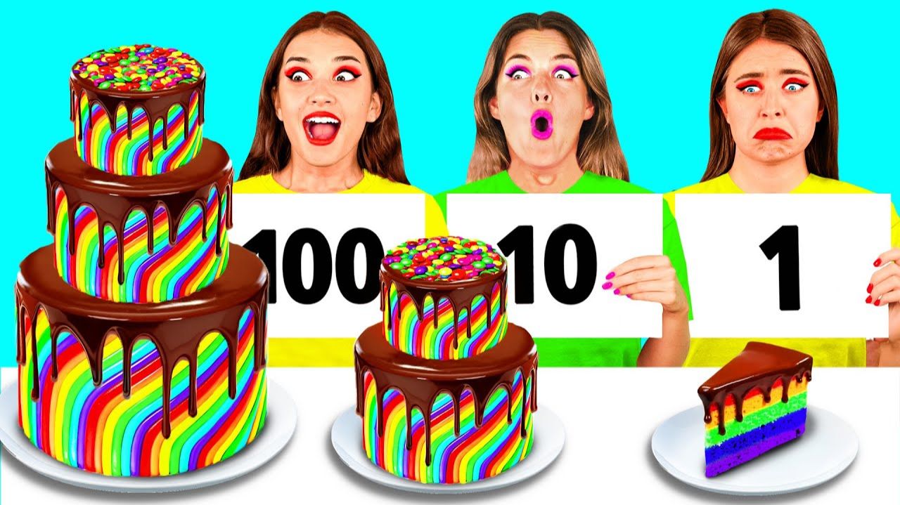 100 Слоев Еды Челлендж _ Секретные Лайфхаки и Гаджеты