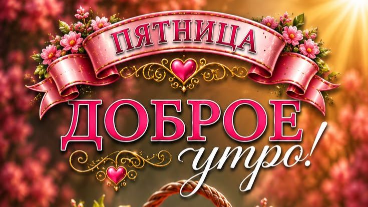 Доброе утро, пятница! Весёлая открытка с музыкой для отличного настроения 🎉☀️